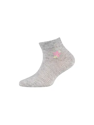 CAMANO | Chaussettes sneaker pour fille, lot de 4, mélange de blanc | bunt